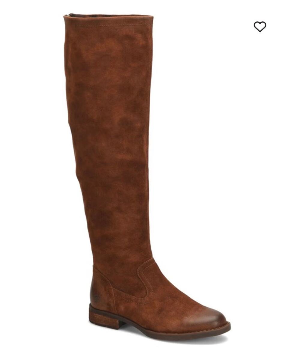 Børn Borman Whiskey Barrel Brown Suede Tall Boots Size 6 NWT